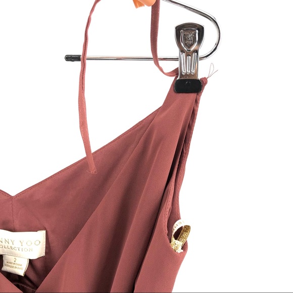 Jenny Yoo Collection Mauve Wrap Dress, NWT - Picture 4 of 10